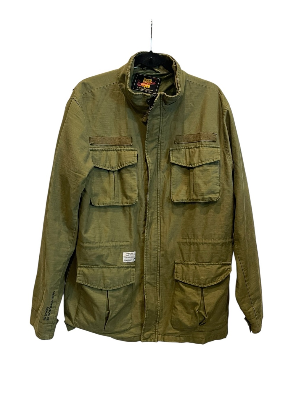 Undefeated COMBAT M65 jacket in olive Sz:L